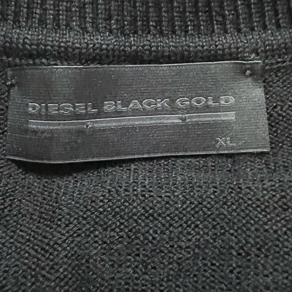 Diesel Black Gold Label Sweater Size XL  Unique Colorblock Excellent Condition - Picture 14 of 14